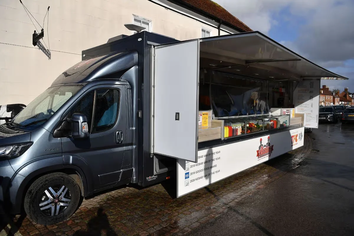 The original Atalay Kebab Van in Thame